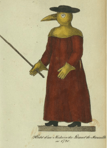 Costume de médecin de lazaret à Marseille en 1720