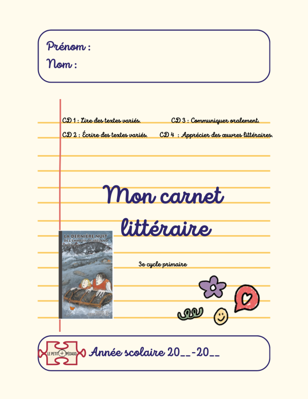 Carnet de littérature, version élève : La dernière nuit de l’Empress of Ireland