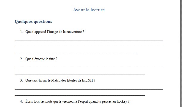Carnet de lecture et corrigé. Le Match des Étoiles – Image 7
