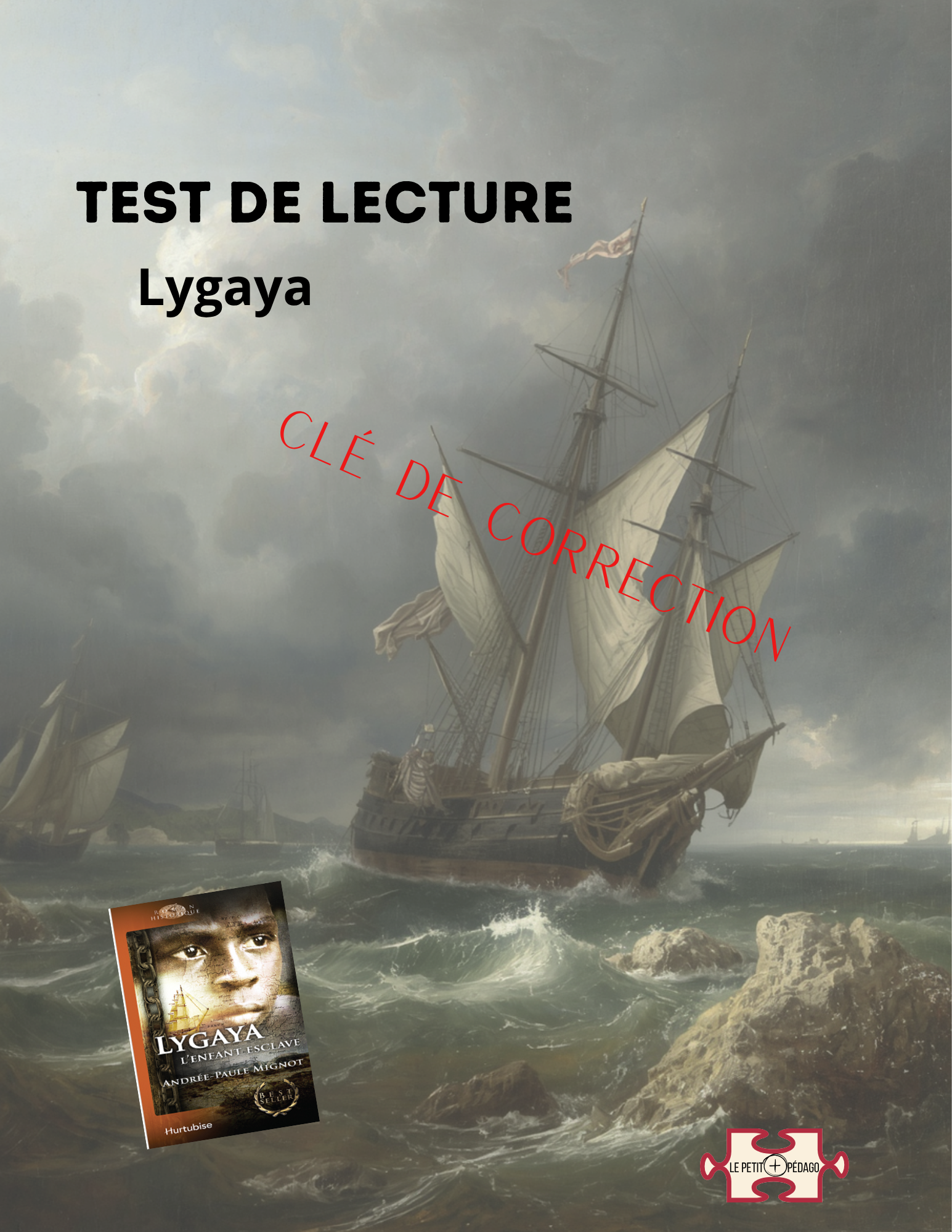 Test de lecture et corrigé. Lygaya. Andrée-Paule Mignot – Image 2