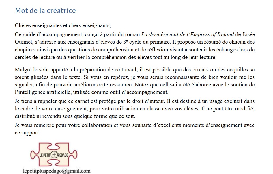 Guide de lecture. La dernière nuit de l'Empress of Ireland – Image 6