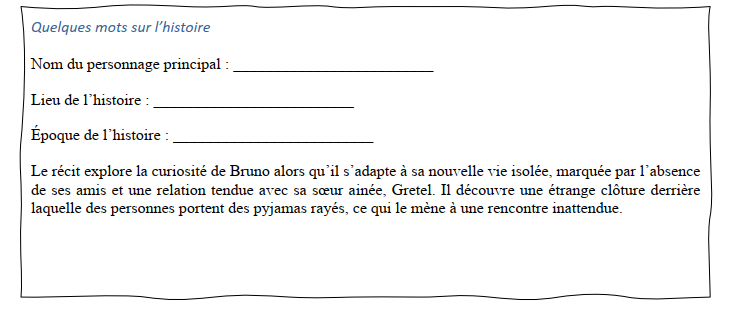 Construire du sens. Le garçon en pyjama rayé – Image 2