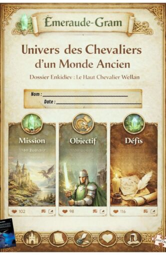 Émeraude-Gram. Pour Les Chevaliers d’Émeraude Tome 1 d'Anne Robillard