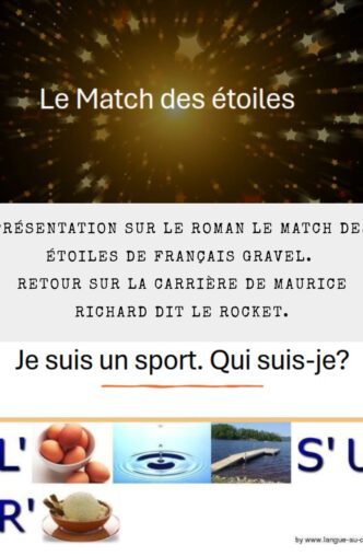 Maurice Richard et le hockey. Présentation Le Match des Étoiles