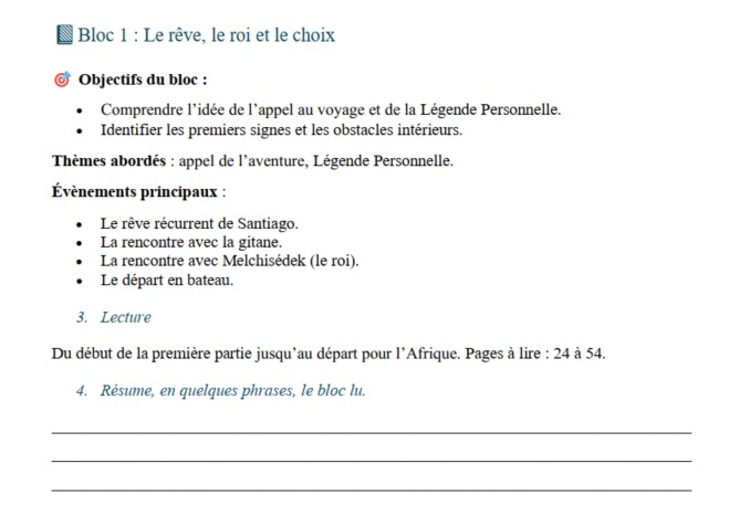 Quête de sens. Carnet de lecture. L'Alchimiste – Image 6