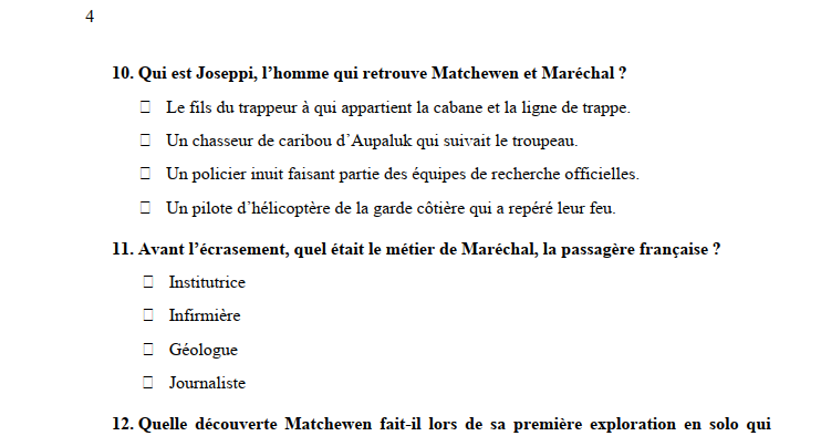 Test de lecture et corrigé. La ligne de trappe – Image 2