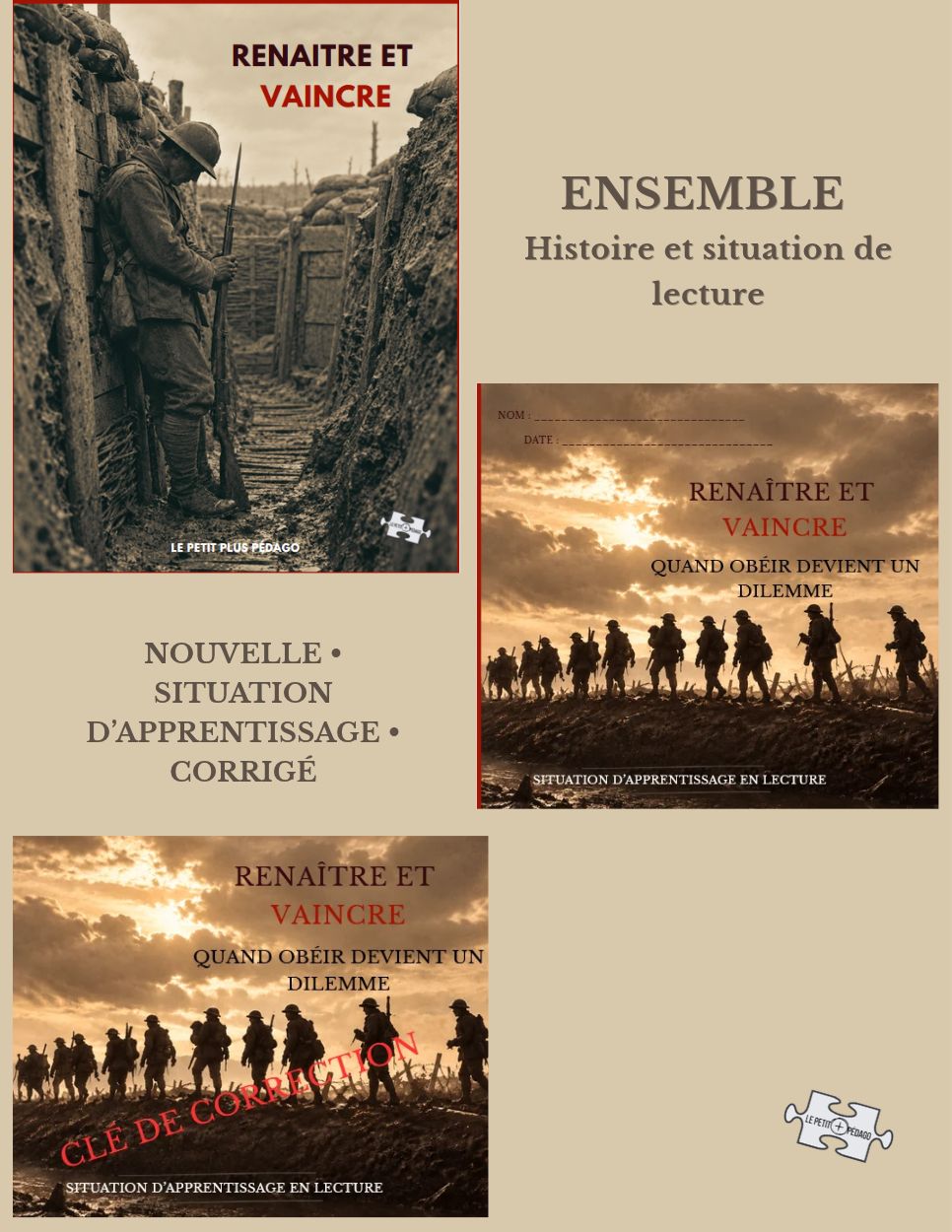 Histoire Renaître et vaincre avec situation d’apprentissage et corrigé